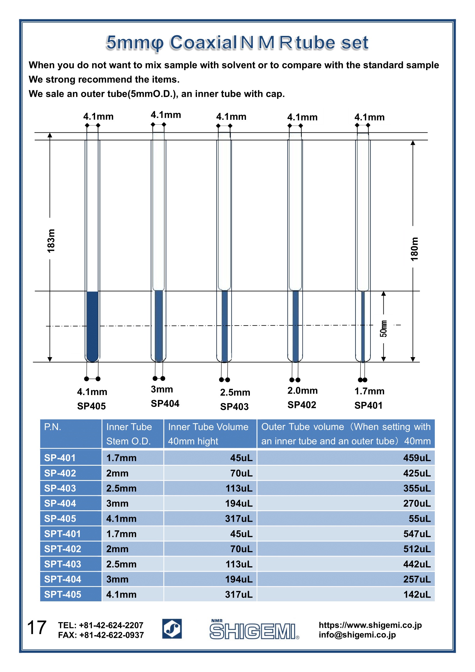 Symmetrical MICRO NMR Tubes