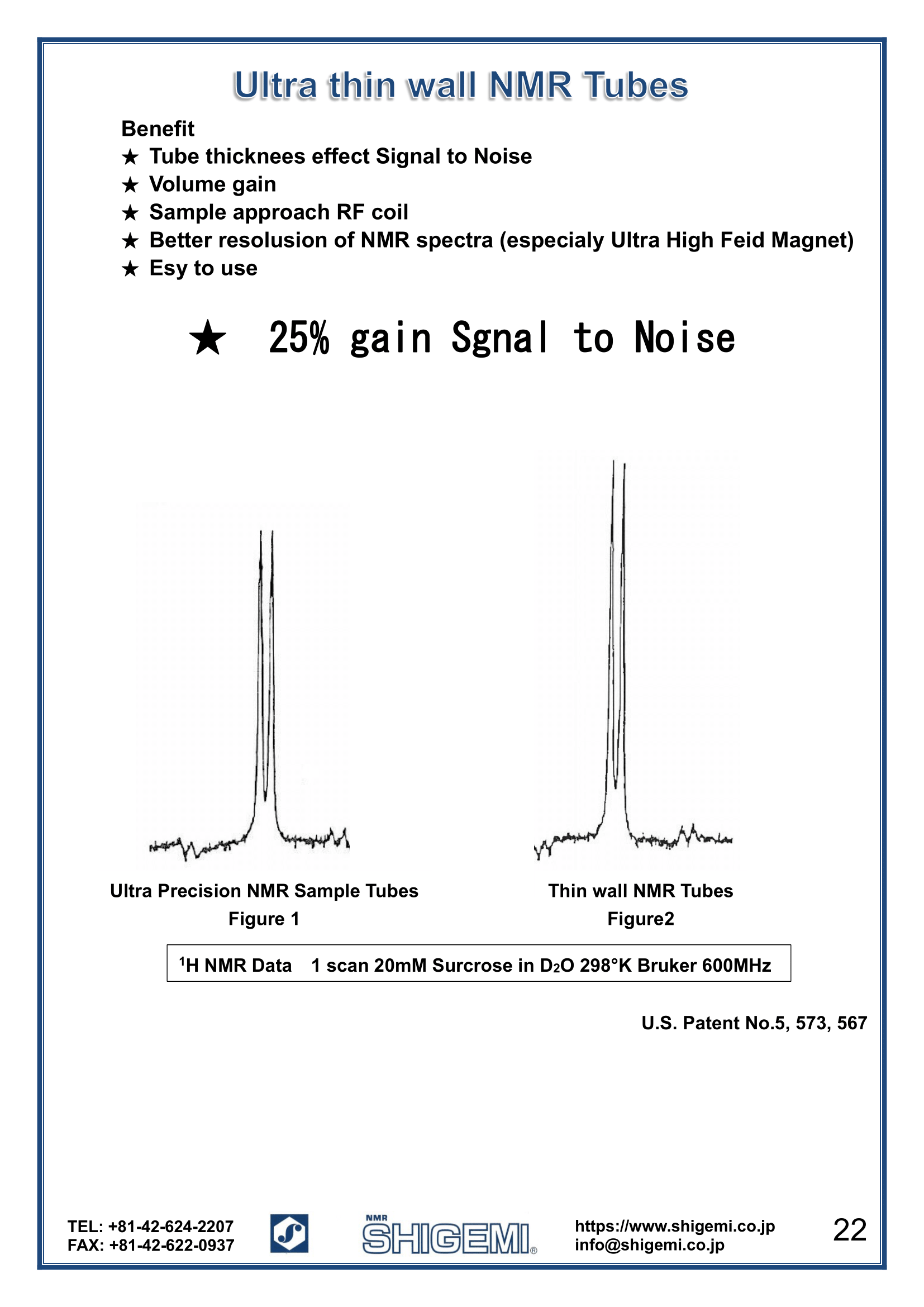 Symmetrical MICRO NMR Tubes