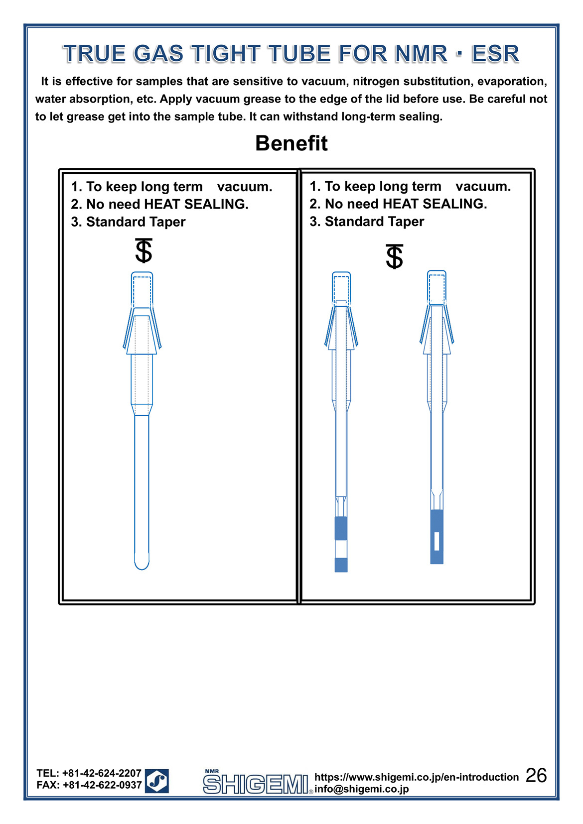 Symmetrical MICRO NMR Tubes